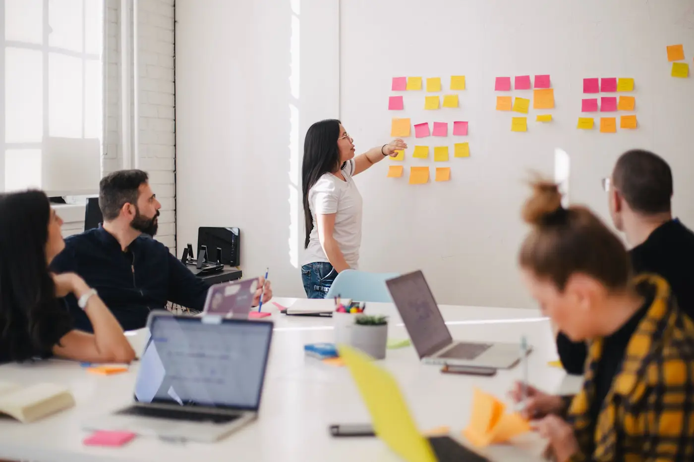 Professionals coordinating ownership and delivery