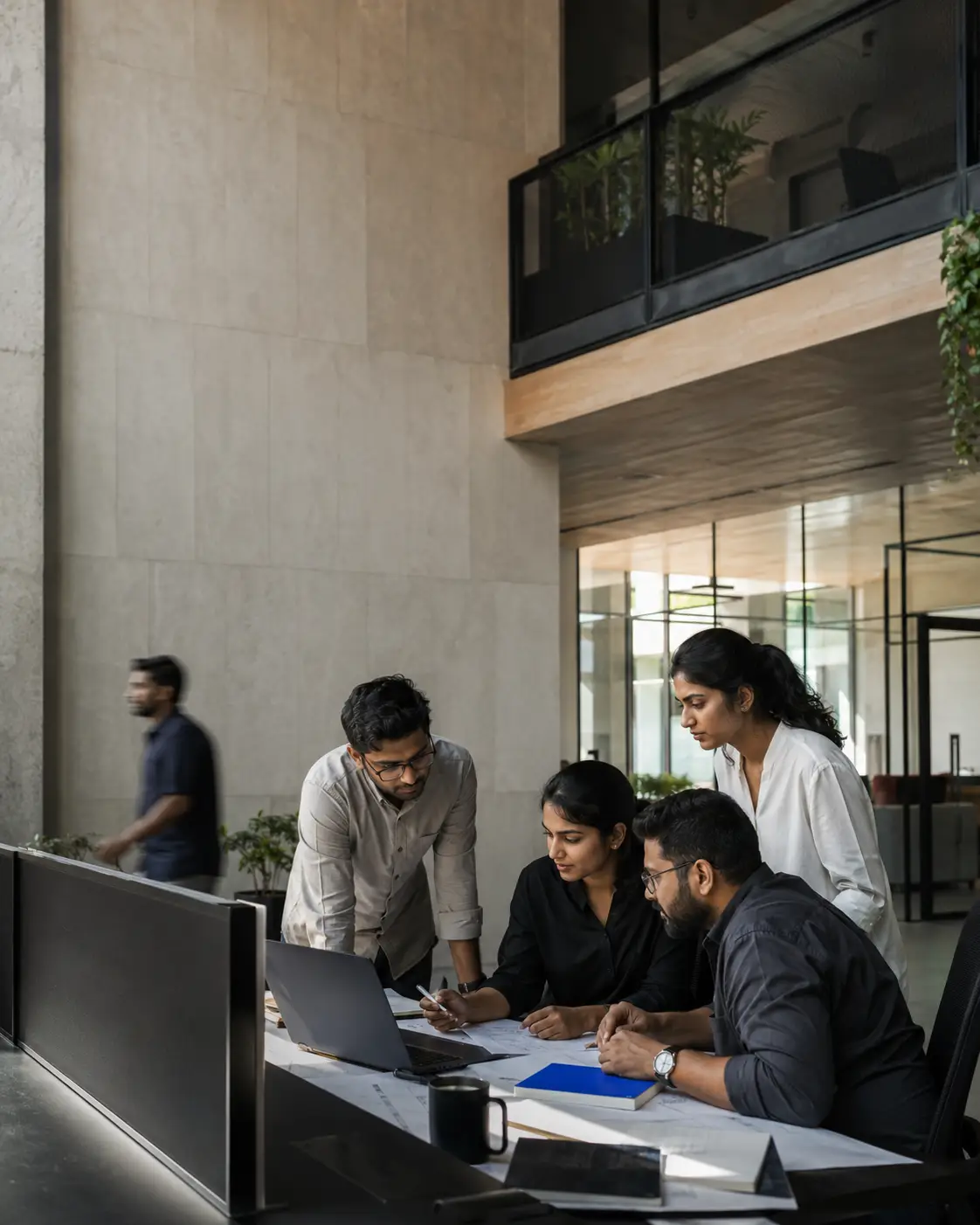 Professionals coordinating ownership and delivery